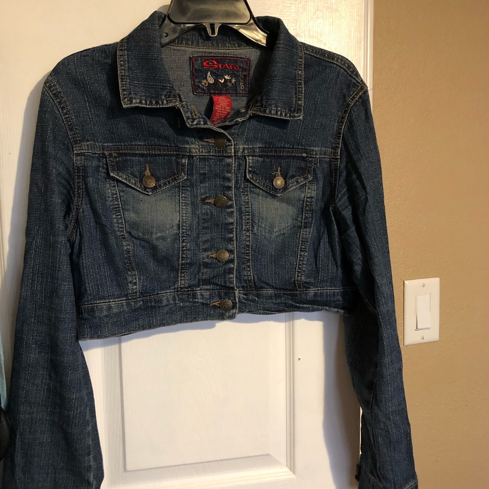 Crop jean jacket
